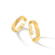 Trouwringen Goud model 1146 | Stel uw eigen set samen