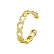 Earcuff schakelmotief gold plated 13 mm. model BI
