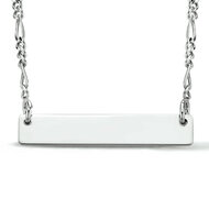 Graveer halsketting 925 zilver model KK