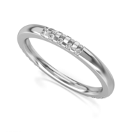 Trouwring - Aanschuifring Witgoud model  Love at First Sight