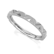 Trouwring - Aanschuifring Witgoud model I Promise
