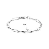 Armband paperclip 925 zilver Model E