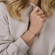 Armband paperclip 925 zilver Model E