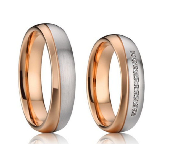 Trouwringen model AK | Stel uw eigen set samen