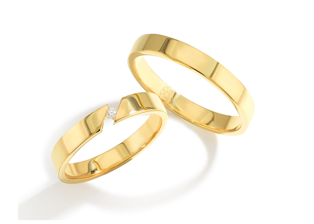 Trouwringen Goud model 8003 | Stel uw eigen set samen