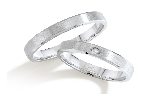 Trouwringen Witgoud model 8010 | Stel uw eigen set samen