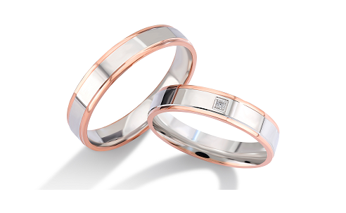 Trouwringen Witgoud model 8040 | Stel uw eigen set samen