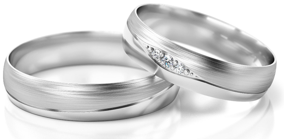 Trouwringen Witgoud model 52755 | Stel uw eigen set samen