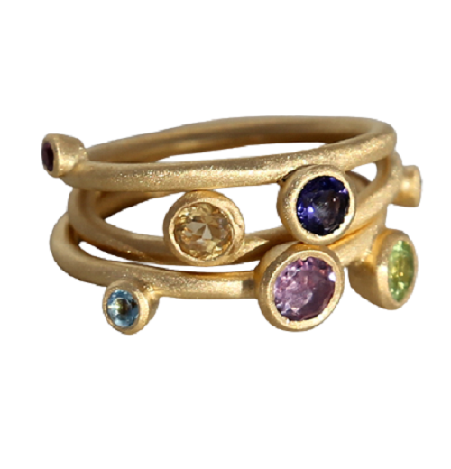 Ring gold plated sprankel model 25 C