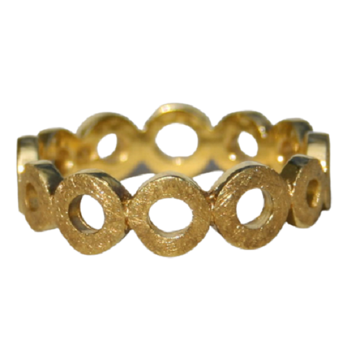Ring gold plated donut model 38 C