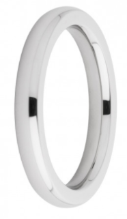 Melano aanschuifring zilverkleur