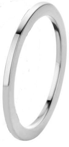 Melano smalle aanschuifring zilverkleur in maat 60 = 19.00 mm.