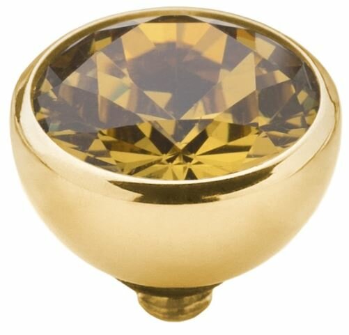 Melano Twisted Steentje Goudkleur 8 mm.