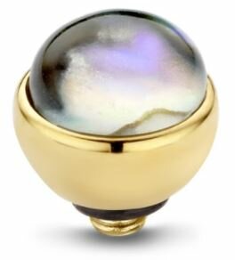 Melano Twisted Steentje Goudkleur 8 mm.