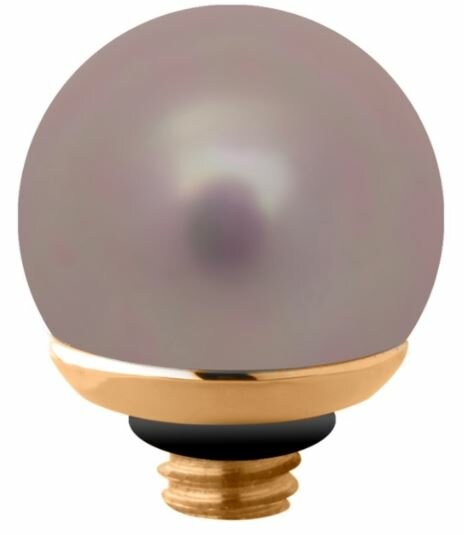 Melano Twisted Steentje Goudkleur 6 mm.