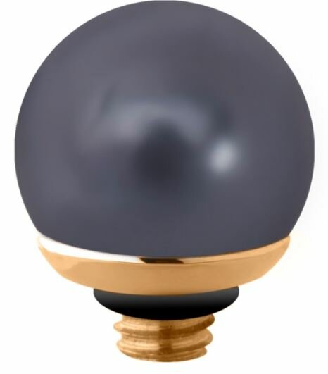 Melano Twisted Steentje Goudkleur 6 mm.