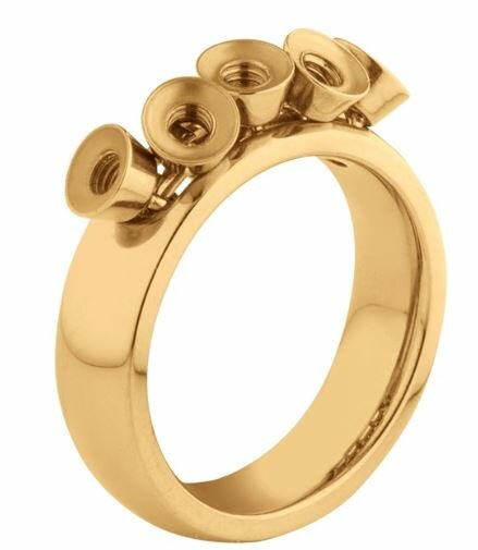Melano Vivid ring geschikt voor 5 steentjes in maat 58 = 18.50 mm.