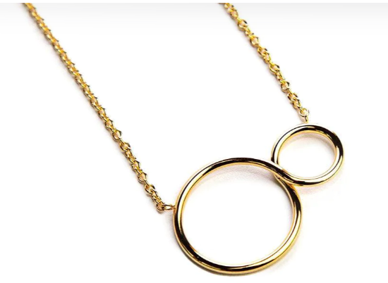 Halsketting handgemaakt gold plated model DL