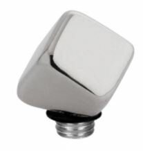 Melano Twisted zilveren steentje 6 mm.