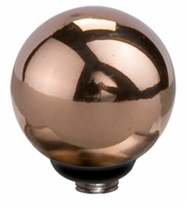 Melano Twisted Steentje Roségoudkleur 6 mm.