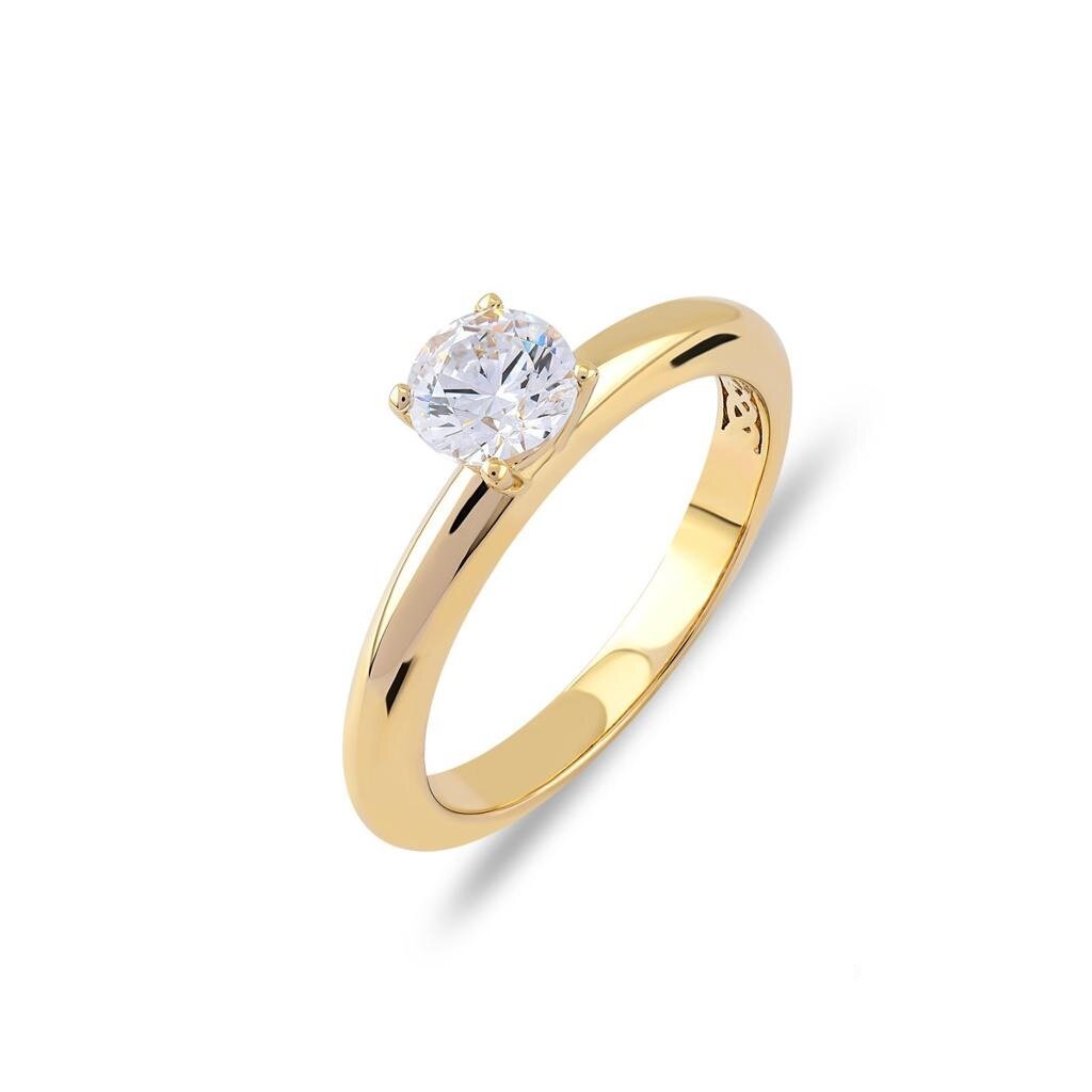 Aanzoeksring verlovingsring 14 karaat geel of witgoud model 108