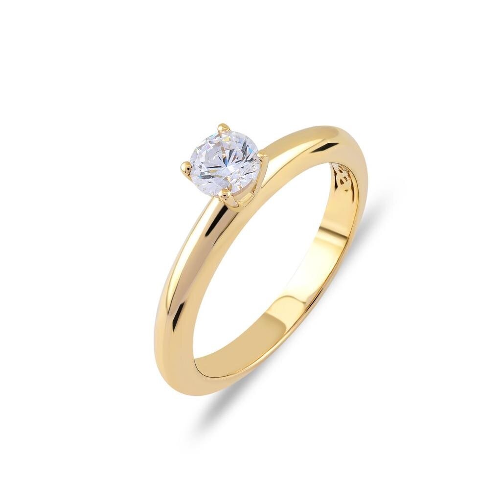 Aanzoeksring verlovingsring 14 karaat geel of witgoud model 107