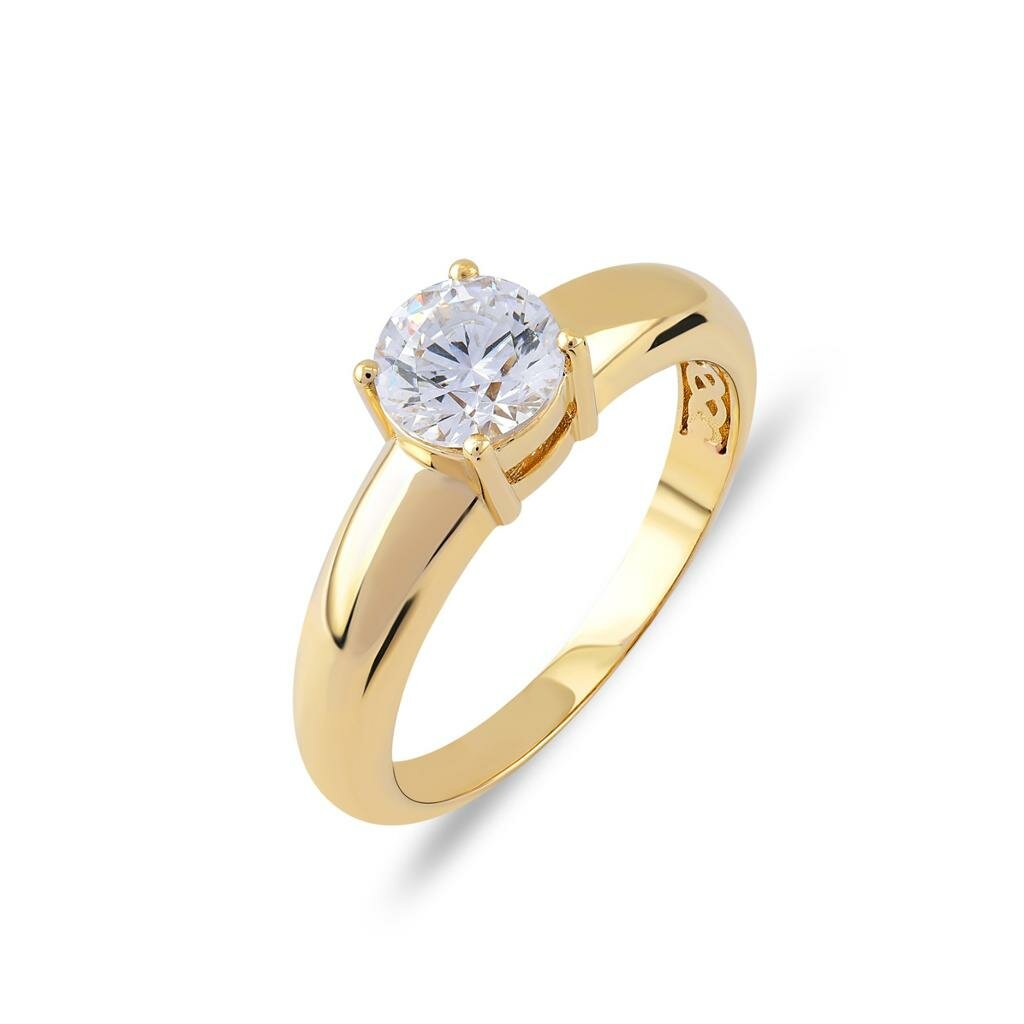 Aanzoeksring verlovingsring 14 karaat geel of witgoud model 105