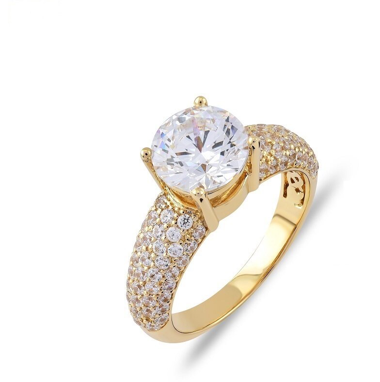 Aanzoeksring verlovingsring 14 karaat geel of witgoud model 126