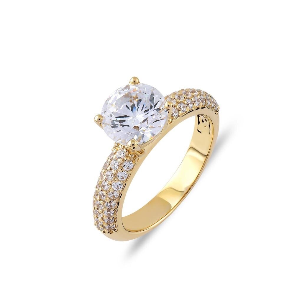 Aanzoeksring verlovingsring 14 karaat geel of witgoud model 125