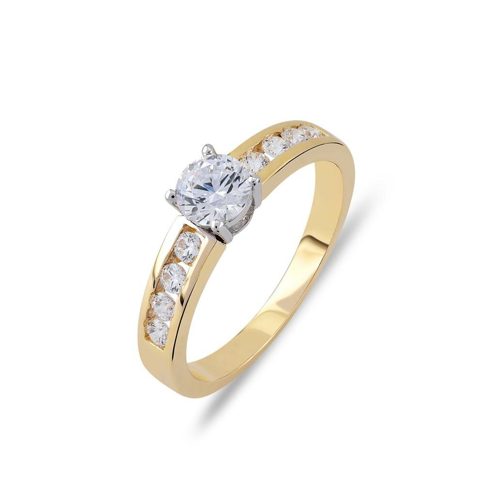 Aanzoeksring verlovingsring 14 karaat geel of witgoud model 120