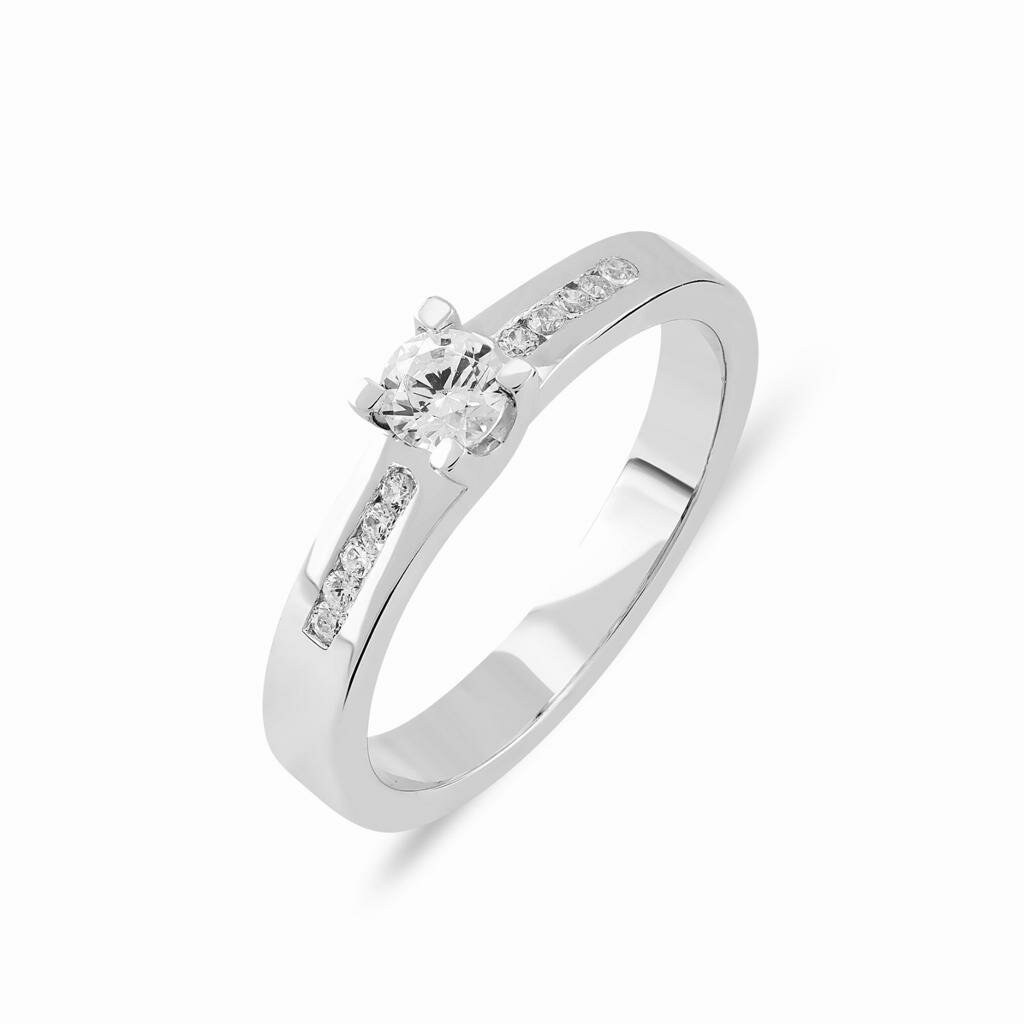 Aanzoeksring verlovingsring 14 karaat geel of witgoud model 117