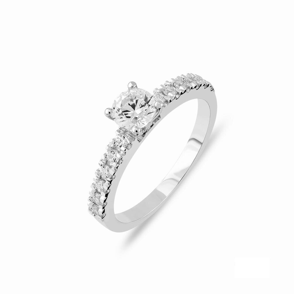 Aanzoeksring verlovingsring 14 karaat geel of witgoud model 114