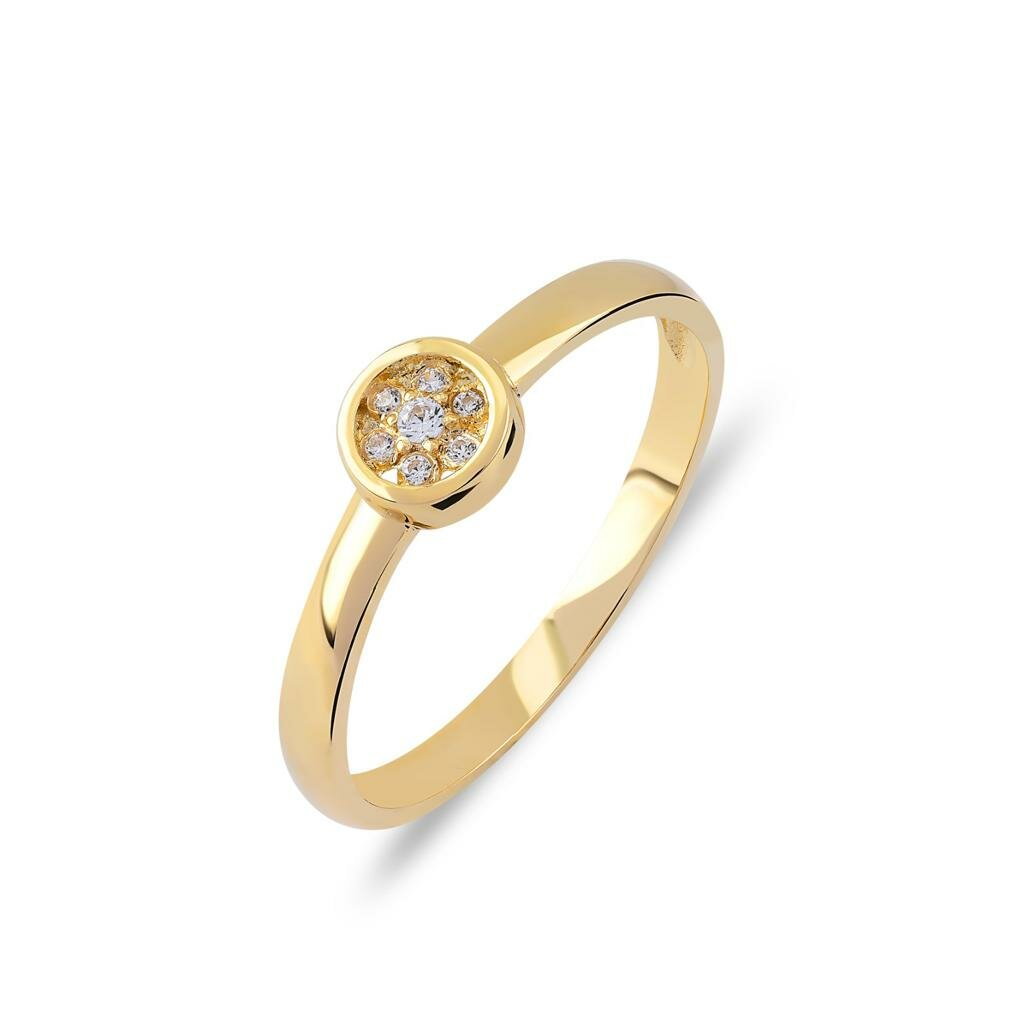 Aanzoeksring verlovingsring 14 karaat geel of witgoud model 111