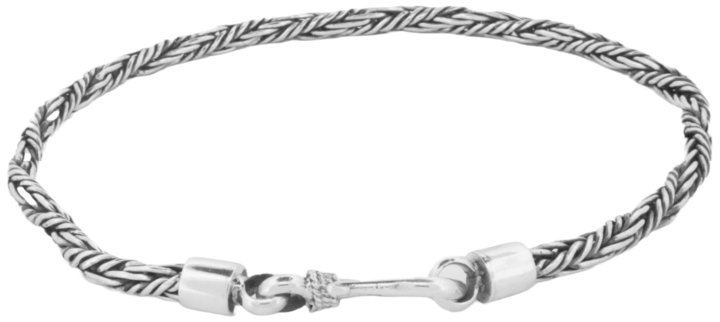 Zilveren ambachtelijke CITTA VITHI Buddha armband model 15