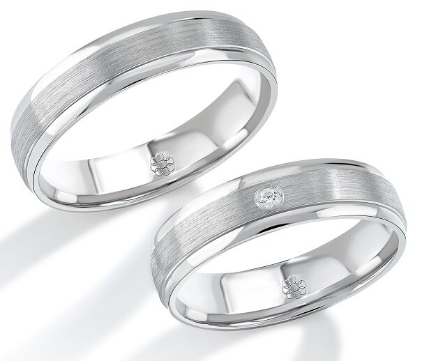 Trouwringen Zilver model 3098 | Stel uw eigen set samen