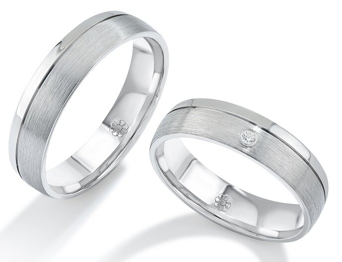 Trouwringen Zilver model 5216 | Stel uw eigen set samen