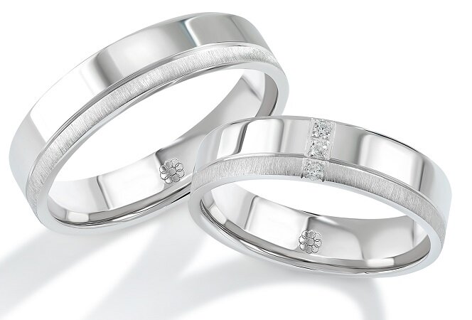 Trouwringen Zilver model 4325 | Stel uw eigen set samen