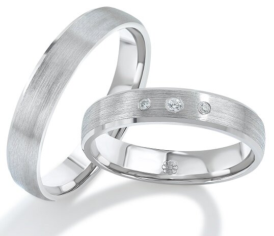 Trouwringen Zilver model 9345 | Stel uw eigen set samen