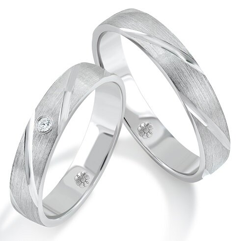 Trouwringen Zilver model 7304 | Stel uw eigen set samen