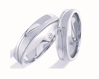 Trouwringen Zilver model 90018 | Stel uw eigen set samen