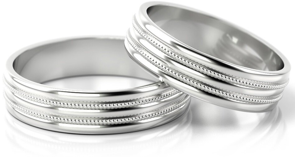 Trouwringen Goud model 41915 | Witgoud