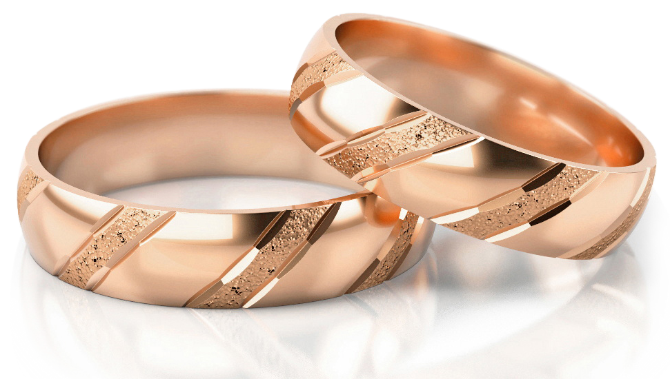 Trouwringen Goud model 5215 | Roségoud