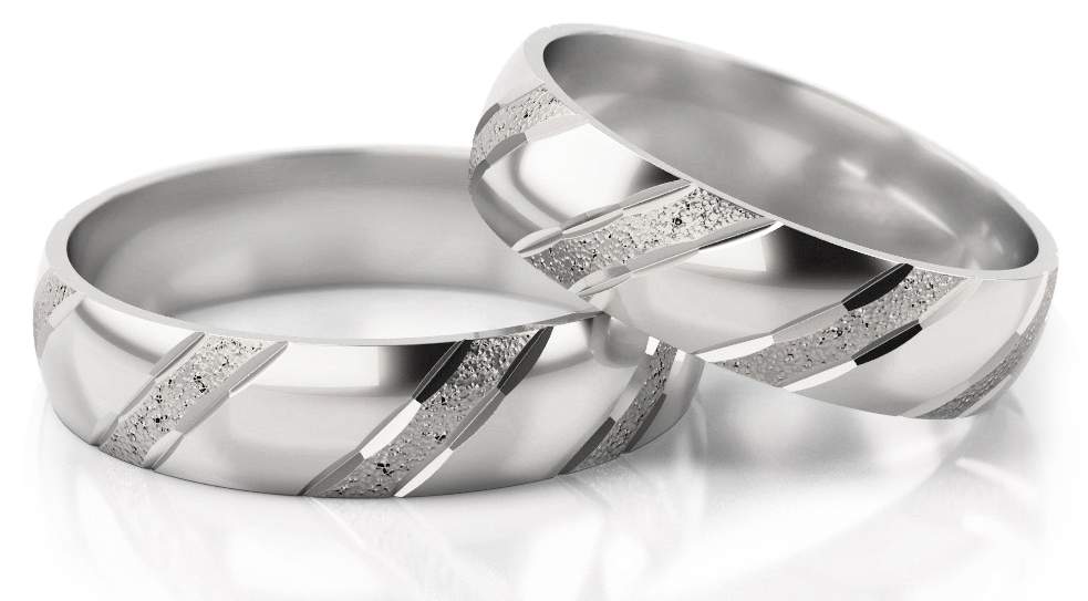 Trouwringen Goud model 5215 | Witgoud