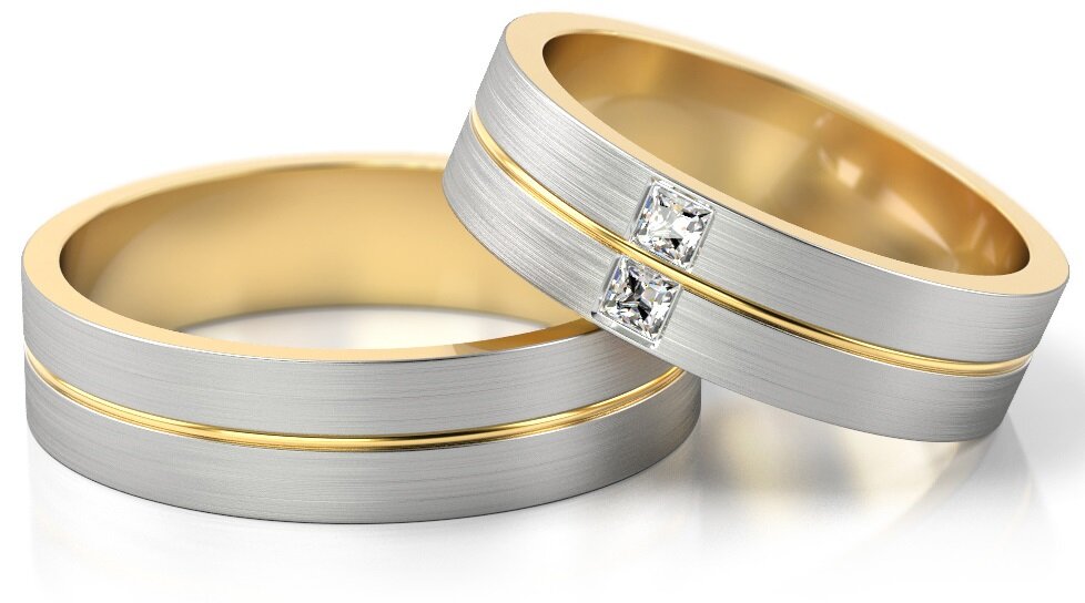 Trouwringen Witgoud model 62458 | Stel uw eigen set samen