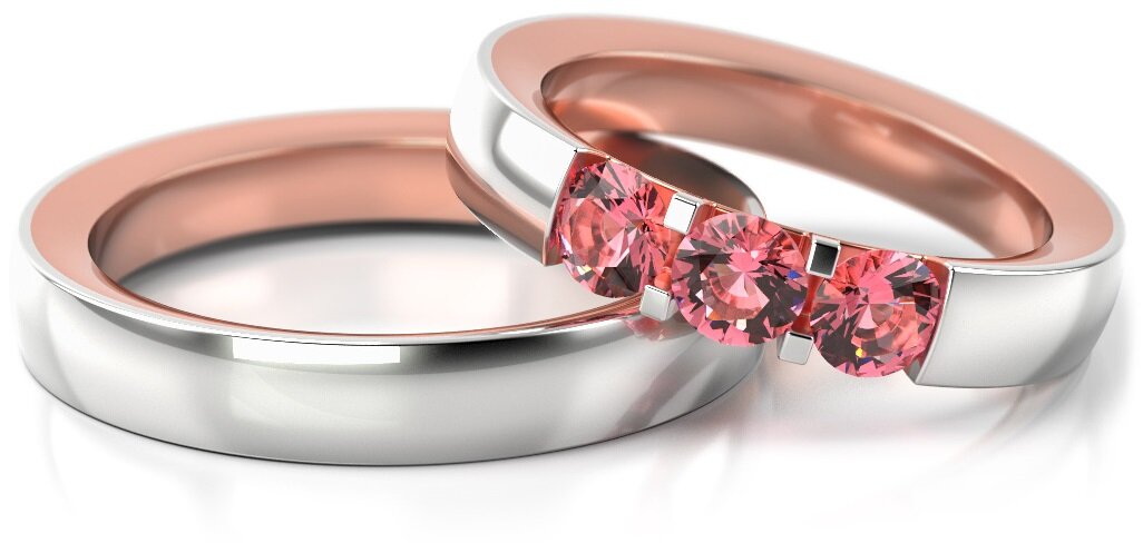 Trouwringen Witgoud model 42735 | Stel uw eigen set samen