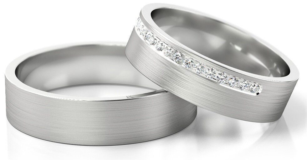 Trouwringen Witgoud model 72158 | Stel uw eigen set samen