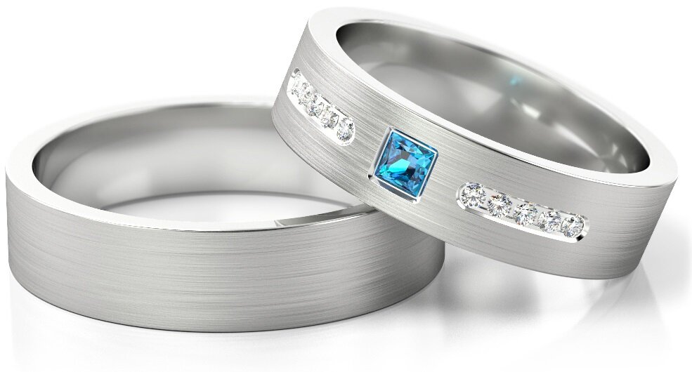 Trouwringen Witgoud model 92176 | Stel uw eigen set samen