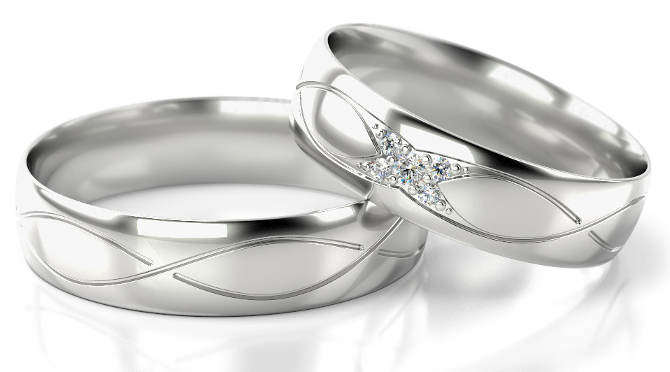 Trouwringen Witgoud model 92789 | Stel uw eigen set samen