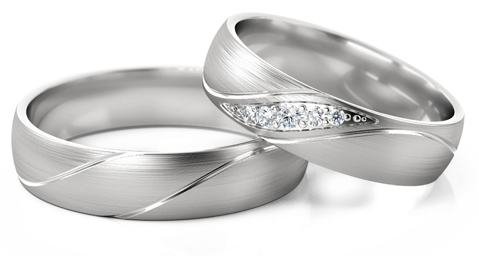 Trouwringen Witgoud model 92847 | Stel uw eigen set samen