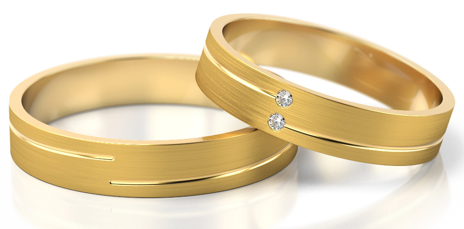 Trouwringen Goud model 52105 | Stel uw eigen set samen